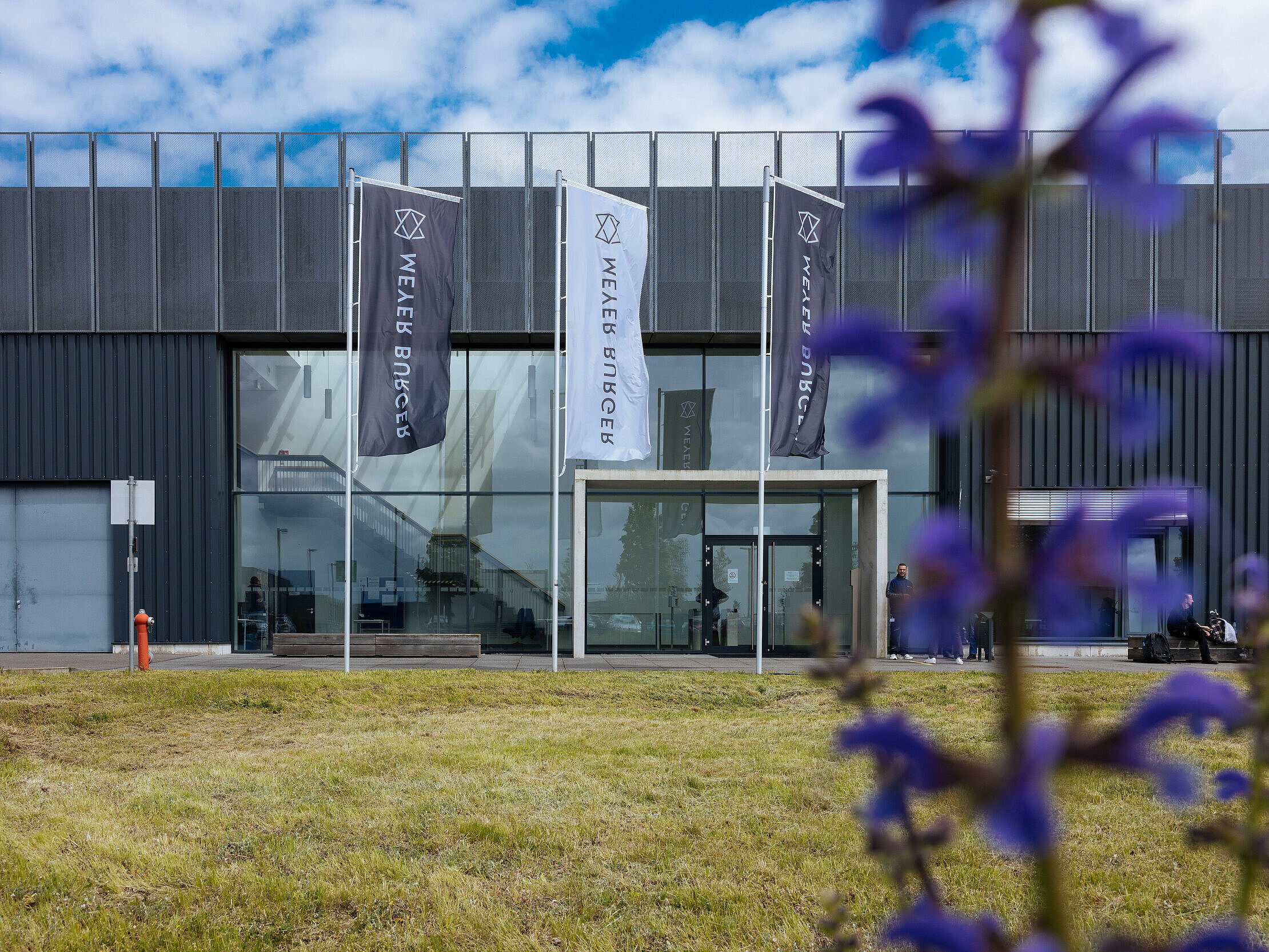 Aussenansicht: Die neue Hochleistungssolarzellenfabrik in Thalheim (Stadt Bitterfeld-Wolfen)