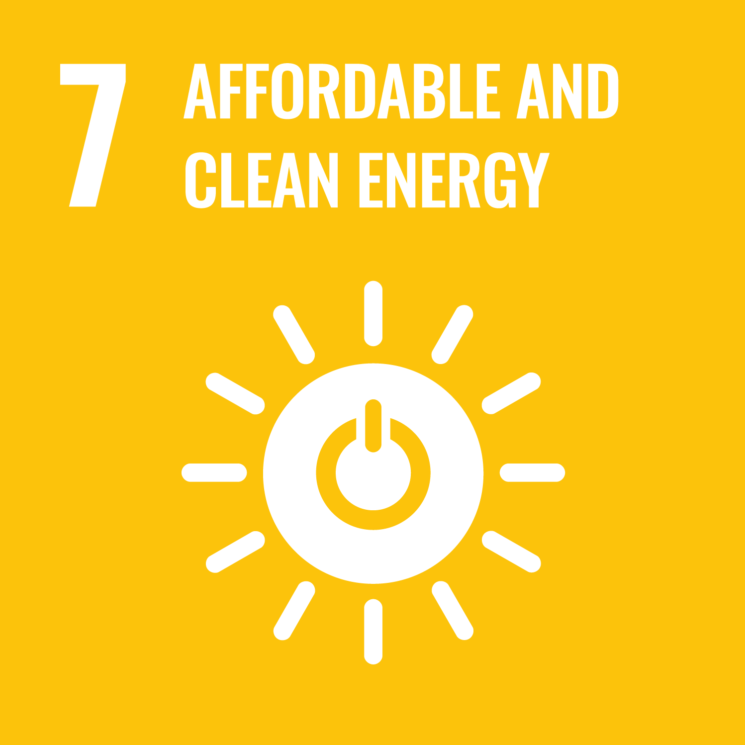 SDG 7 Affordable and Clean Energy