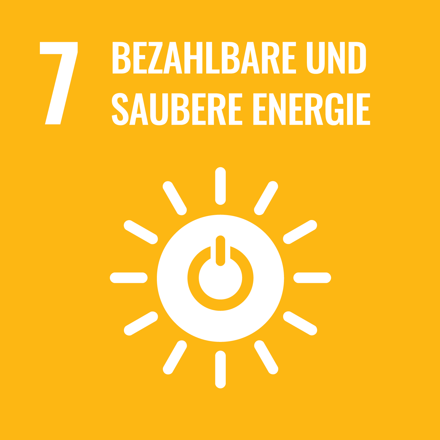 SDG 7 Bezahlbare und saubere Energie