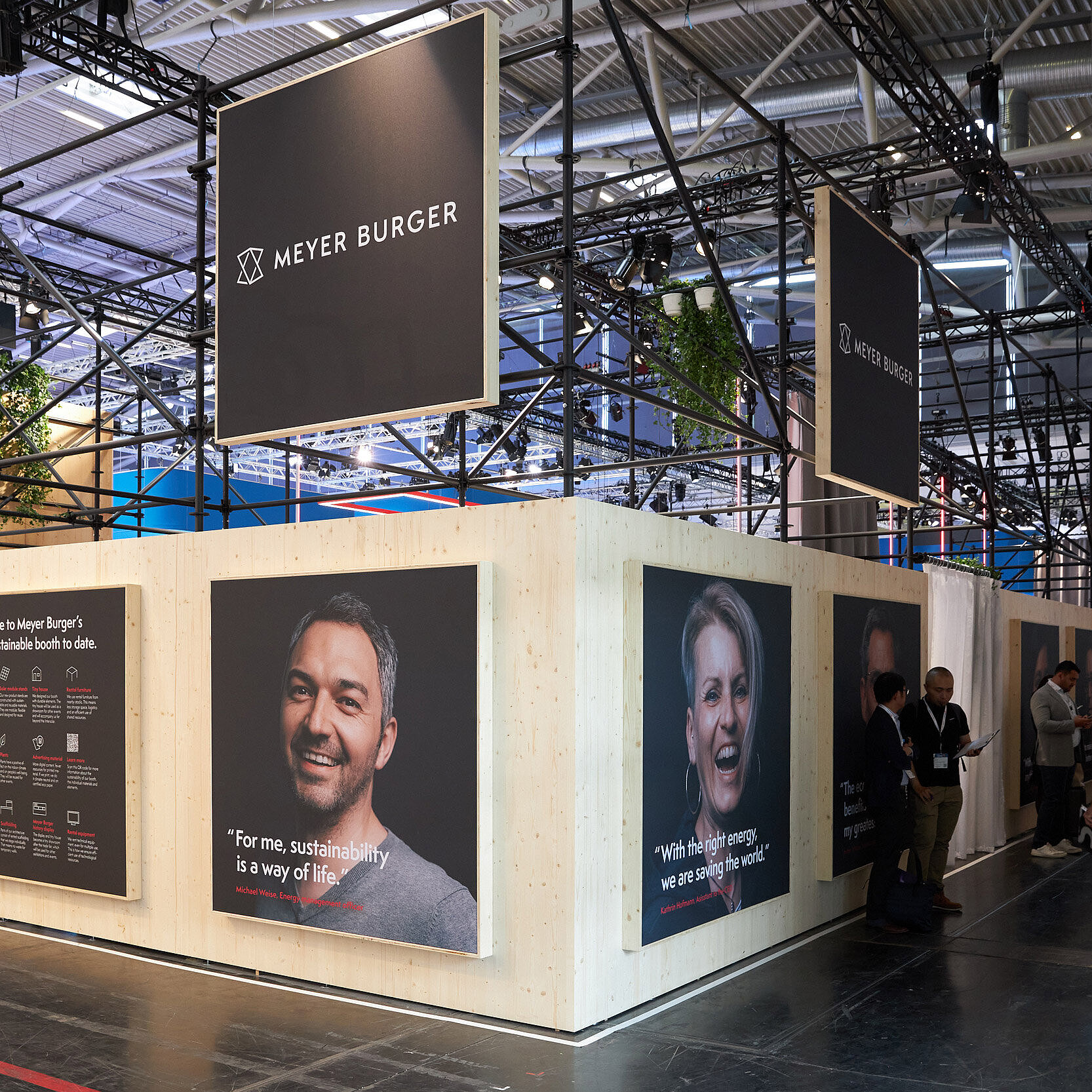 Nachhaltigkeit und Persönlichkeit im Fokus am Meyer Burger-Messestand