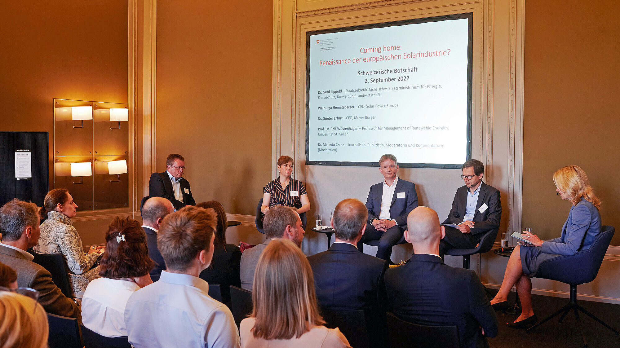 PV-Lunch in der Schweizer Botschaft in Berlin