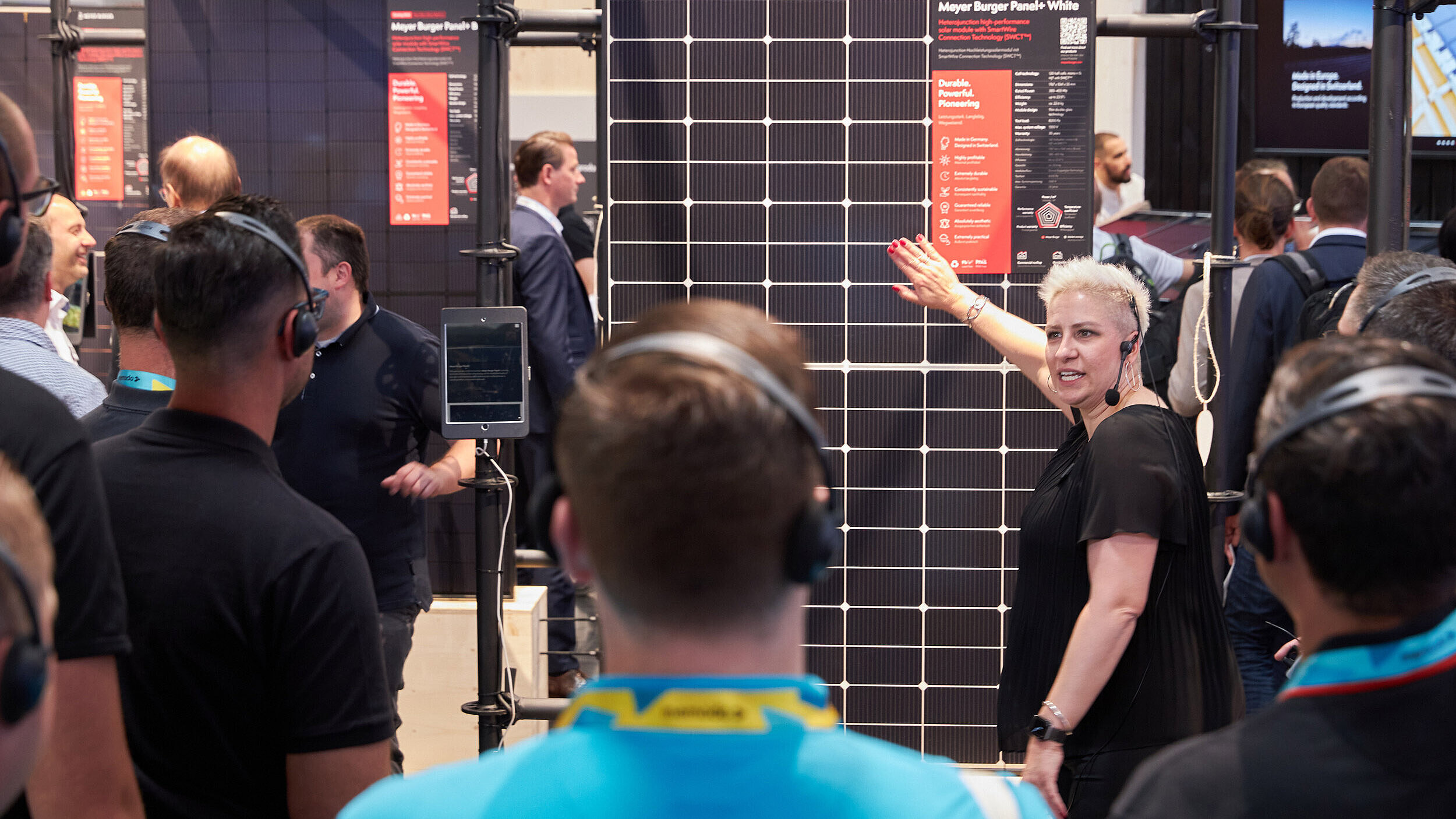 Product presentation and customer tours at Intersolar 2023