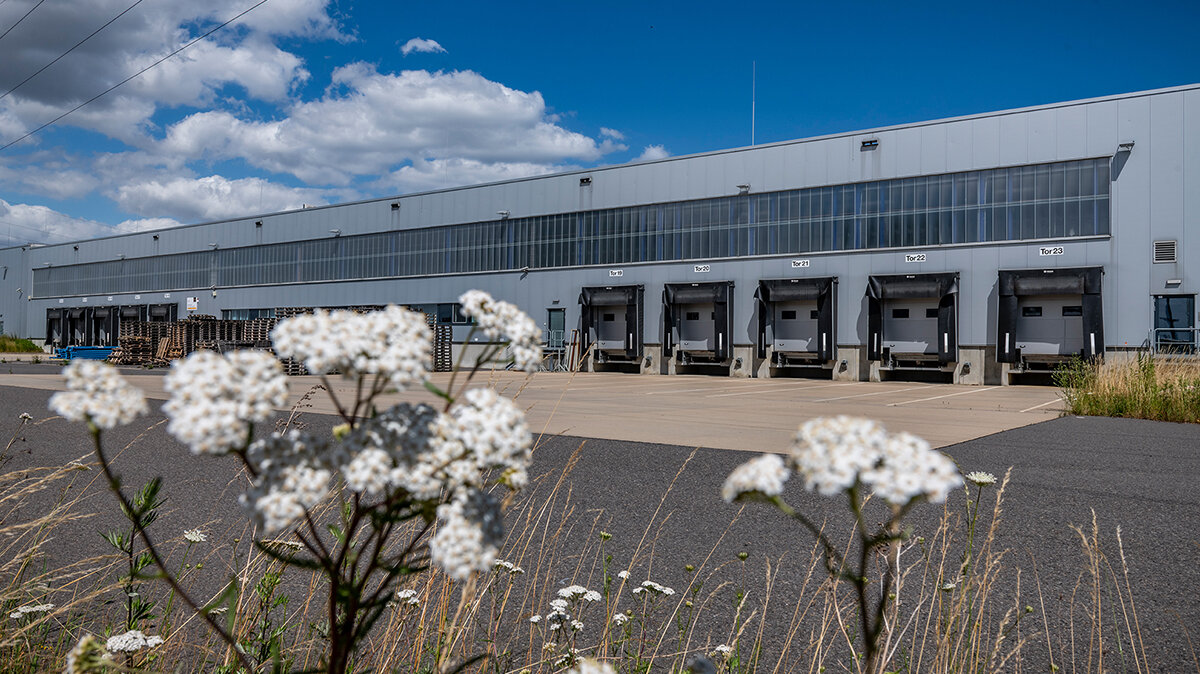 Exterior view of logistics in Freiberg
